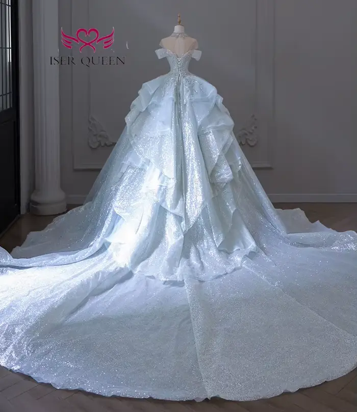 Robe de mariée de luxe personnalisée pour l'Europe