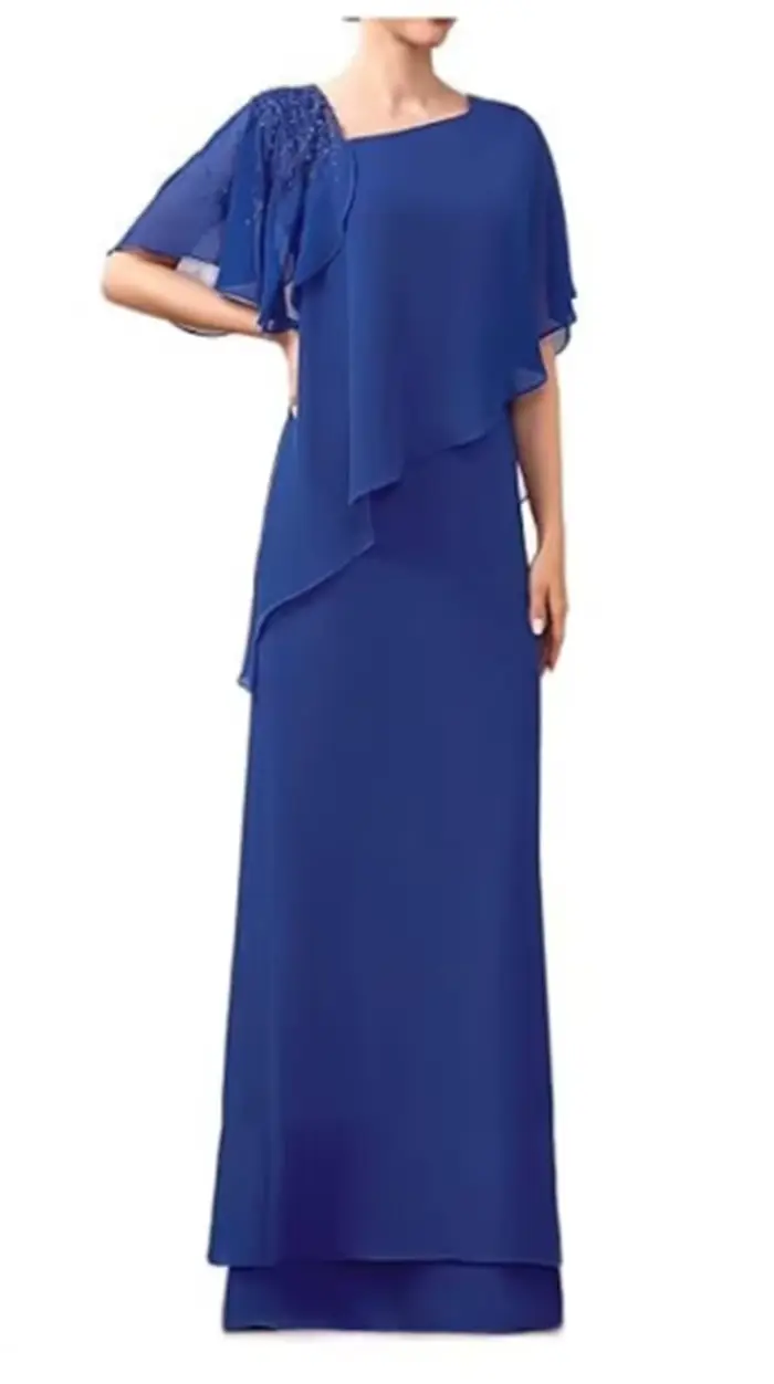 Robes de mère de la mariée en mousseline de soie A Line