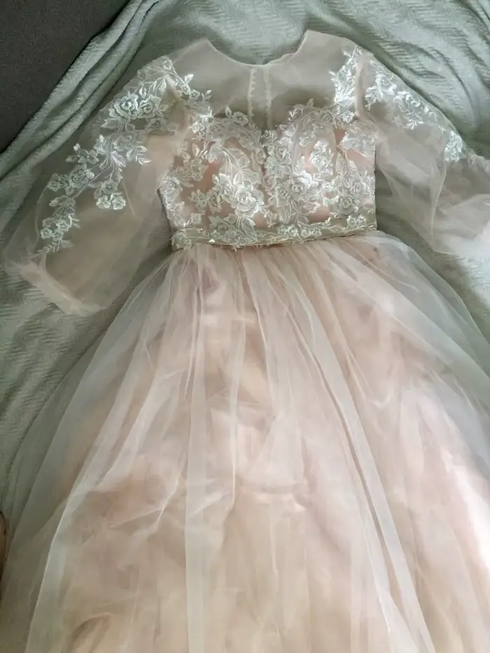 Robe de Mariée Trapèze en Dentelle