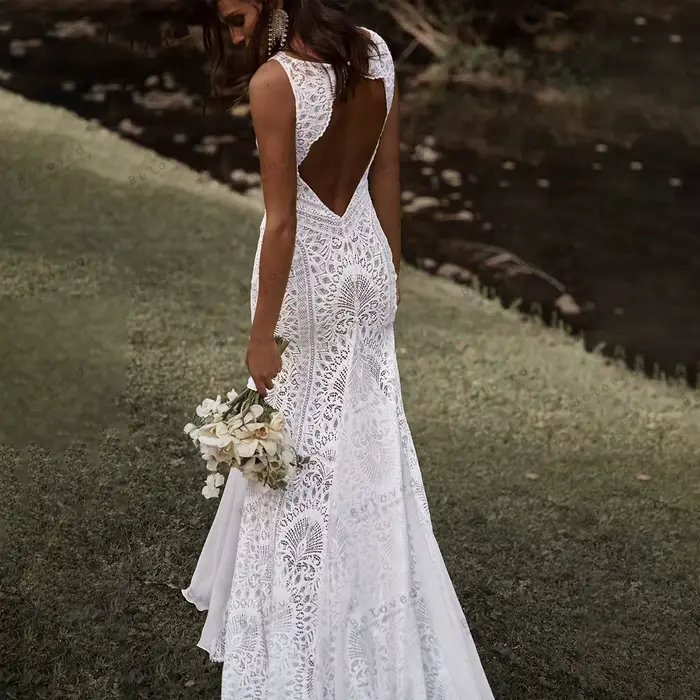 Robe de mariée bohème personnalisée