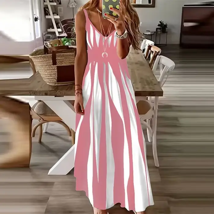 Robe à motif zèbre pour femme, confortable, décontractée, nouvelle mode, été