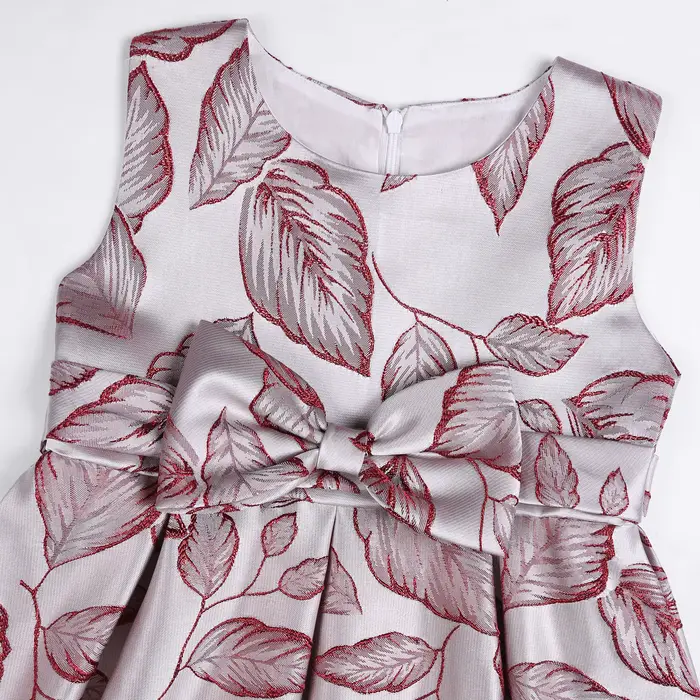 Robe de princesse à nœud papillon pour filles élégante et formelle pour occasions spéciales style européen et américain polyester multi-saisons