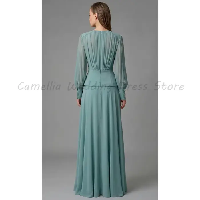 Robe de soirée formelle à col en V