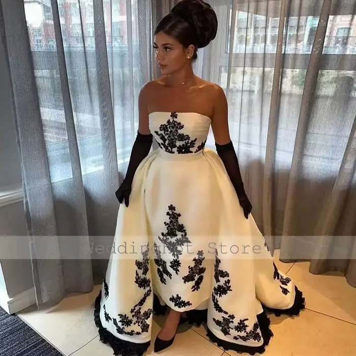 Robe de soirée dos nu en satin pour femme