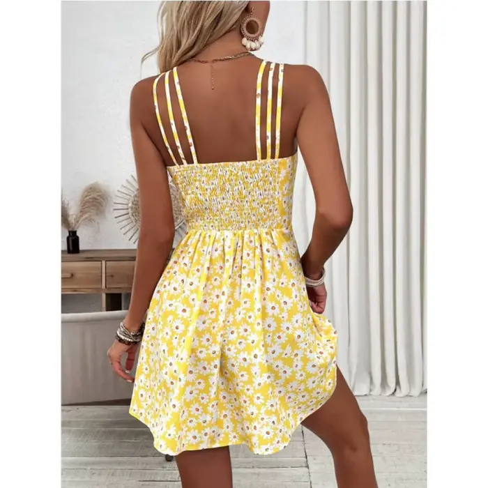 Robe décontractée à imprimé floral pour femme