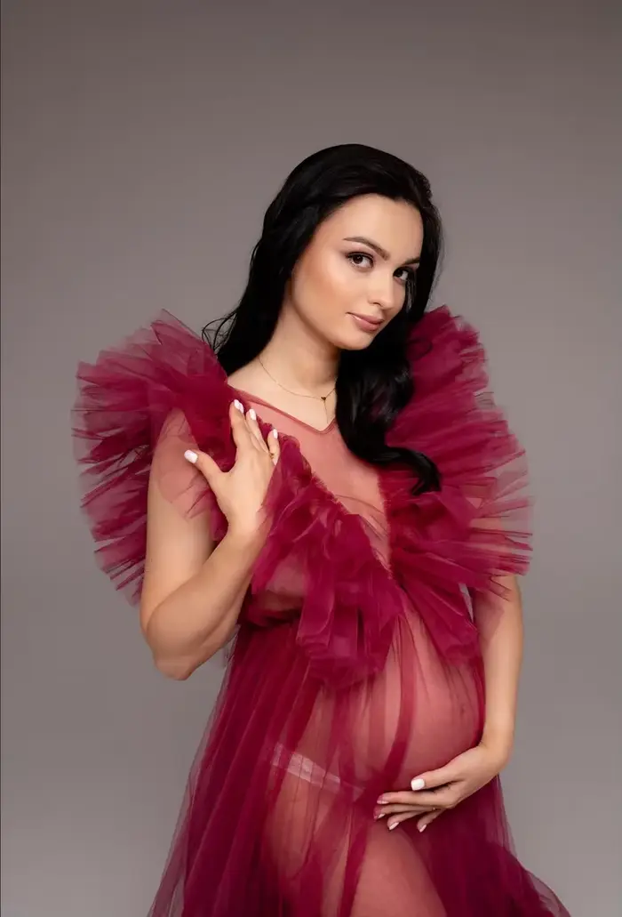 Robe Maxi Bordeaux pour ALTERPhotoshoot