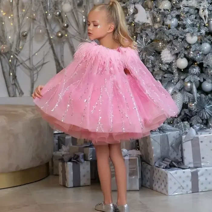Robes de demoiselle d'honneur en tulle rose