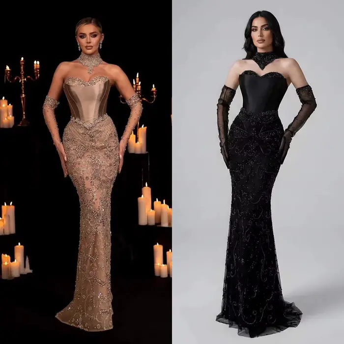 Robes de soirée luxueuses à paillettes 2025