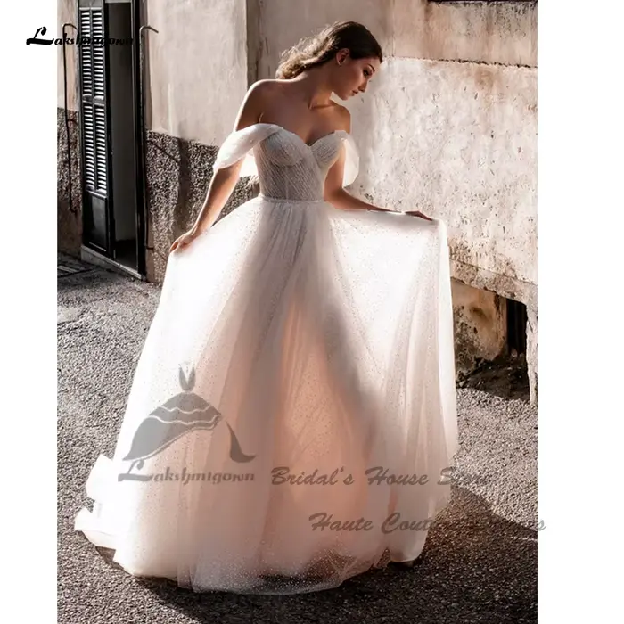 Robe de mariée classique pailletée sans manches pour femmes, mariage à la plage, soirée de gala, occaisons spéciales