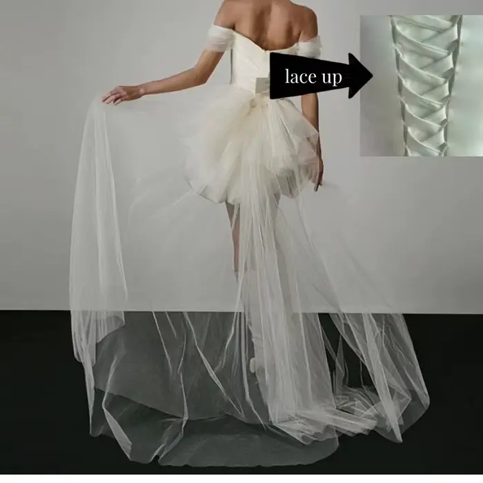 Robe de Mariée Courte Classique et Élégante
