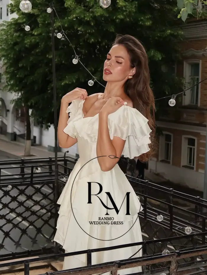 Robe de soirée élégante Ranmo 2026 en mousseline de soie