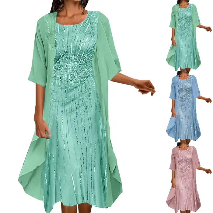 Robe de cocktail longue élégante pour femme