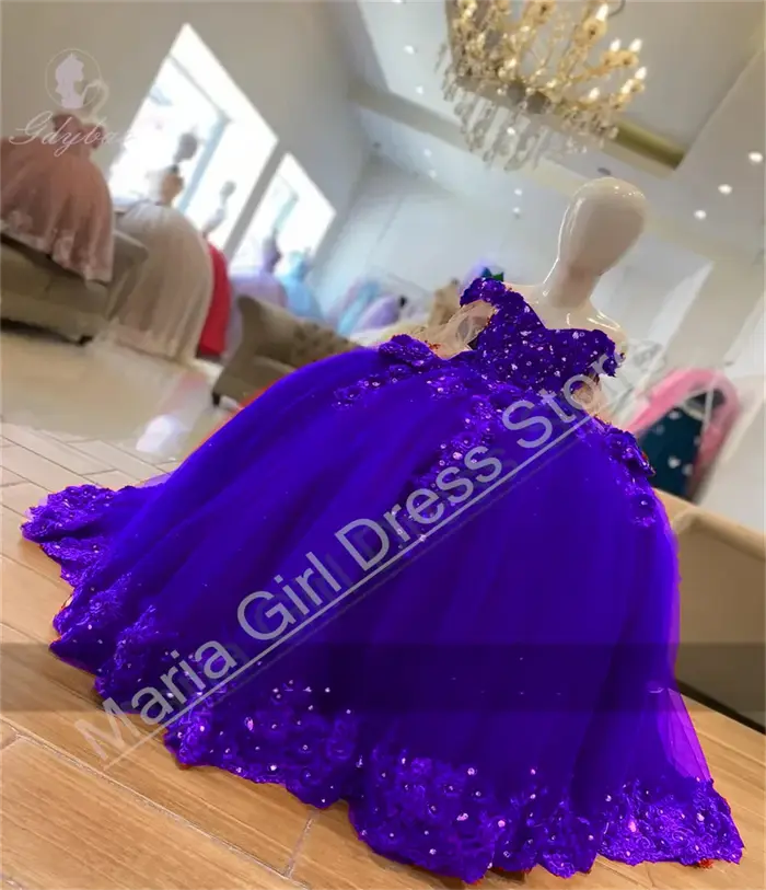 Robe à fleurs rouge pour filles