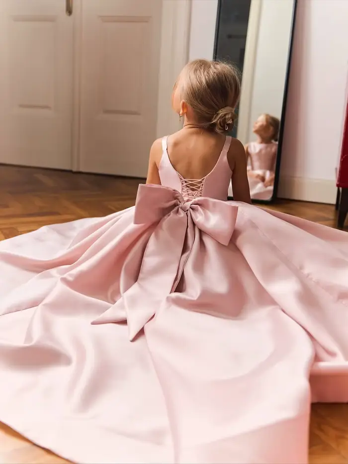 Robe de demoiselle d'honneur rose Blush