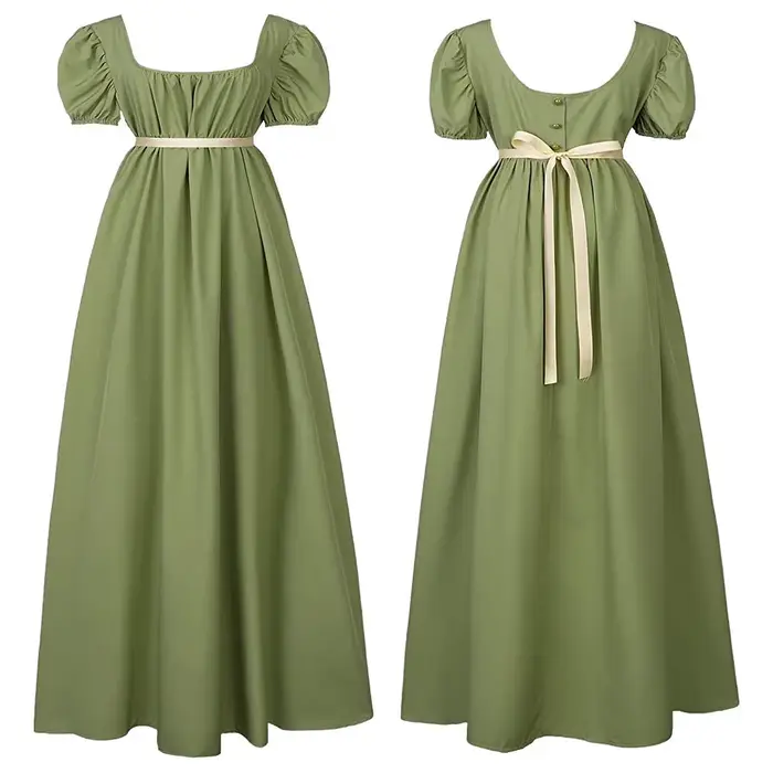 Robe de soirée d'Halloween vintage victorienne pour bal, costume de cosplay, robe Empire, robe de régence Austen pour femme, déguisement d'Halloween