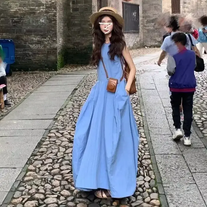 Robe longue d'été pour femme