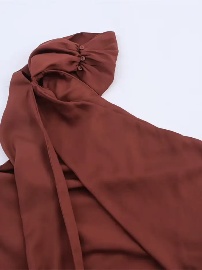 Robe longue à rubans pour femmes