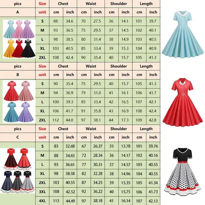 Robe de Soirée Rétro Vintage Polyester Imprimé à Pois Pour Femmes Occasions Spéciales Style Hepburn Pin Up Rockabilly