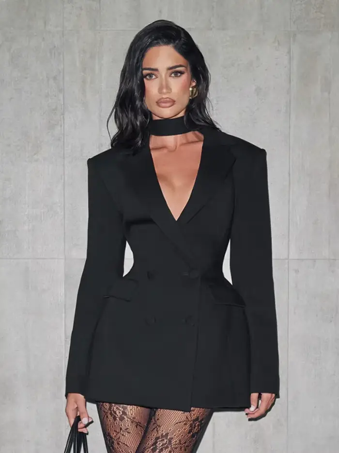 Mini robe Chic cintrée à la taille pour femmes
