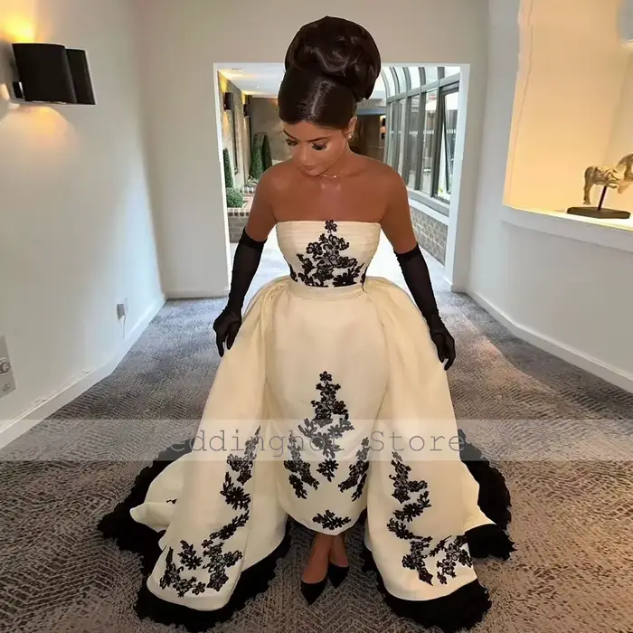 Robe de soirée dos nu en satin pour femme