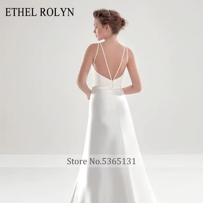 ETHEL ROCircN-Robe de mariée en satin