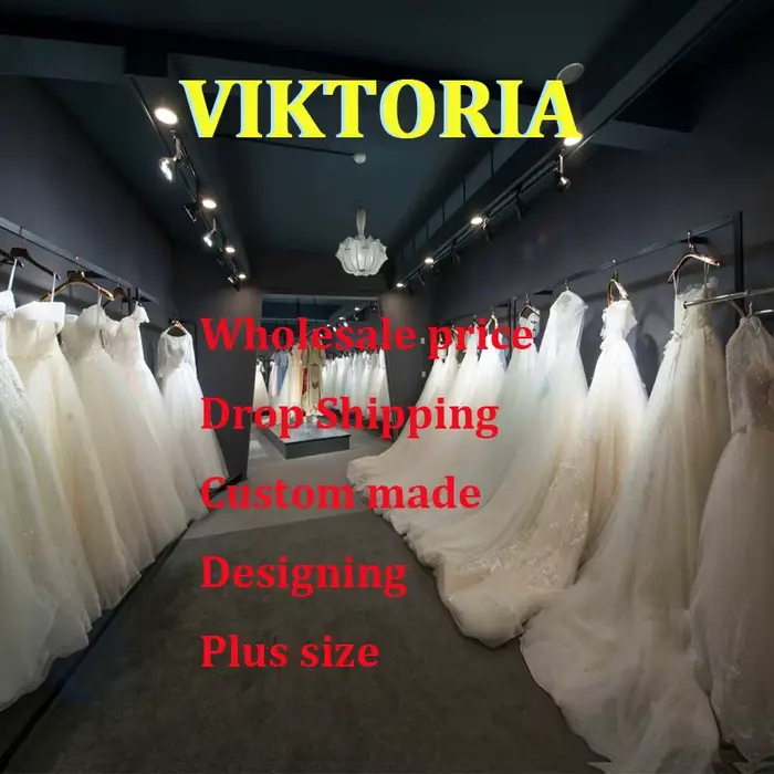 VIKTORIA princesse perles robes De mariée pour femme