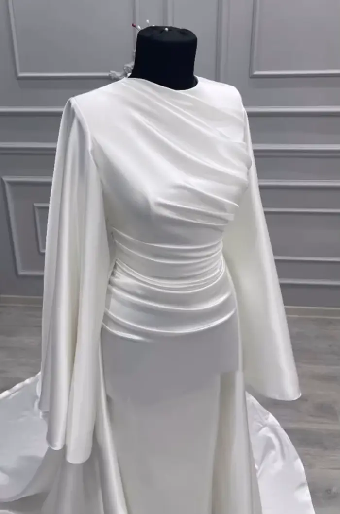 EPackage ale-Robe de Mariée Arabe en Satin