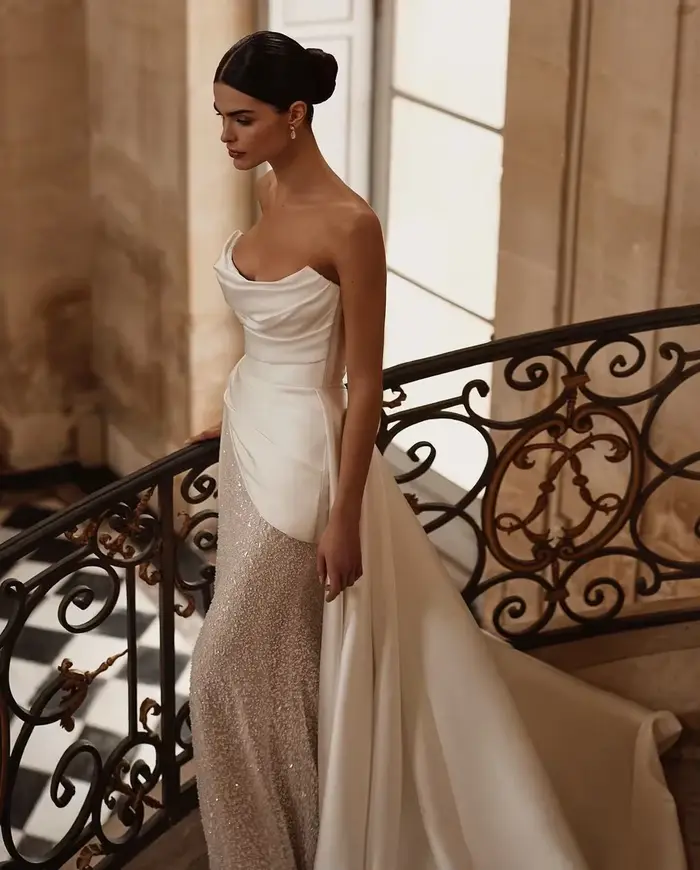 Robes de mariée sirène à paillettes pour la mariée 2026