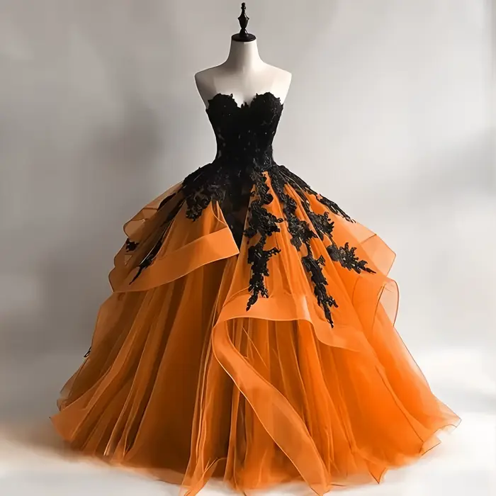 Robe de mariée gothique victorienne en tulle avec cape et soutien-gorge intégré pour femmes enceintes et occasions spéciales