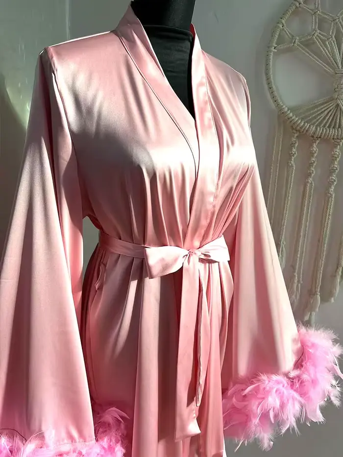Robe courte en Satin de soie