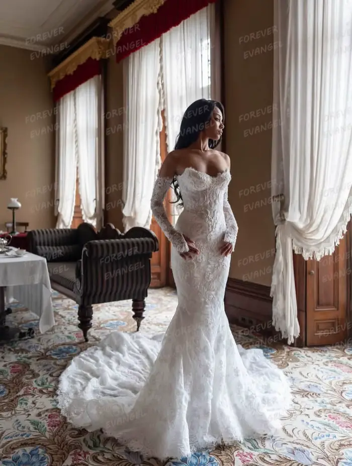 Robes De mariée simples en dentelle chérie pour femmes