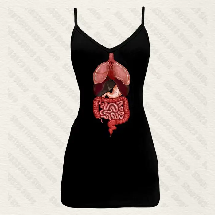 Robe Streetwear Slim pour Femme, Style Cool, Punk, Harajuku, Style Y2K, Fée, Gothique Emo, Impressio