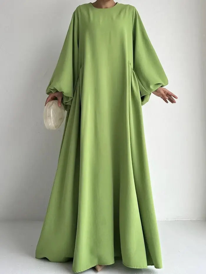 Nouvelles femmes robes musulmanes mode Simple solide Abaya Ramadan Caftan élégant femme décontracté 