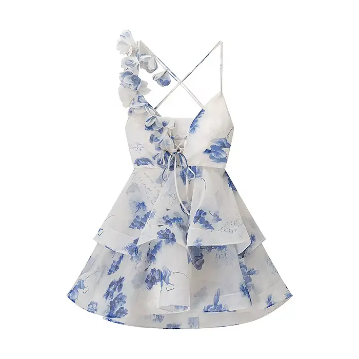 Robe de bal élégante à imprimé Floral