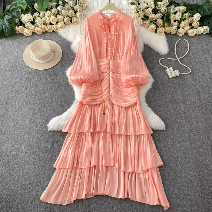 Robe Jacquard à fleurs 3D