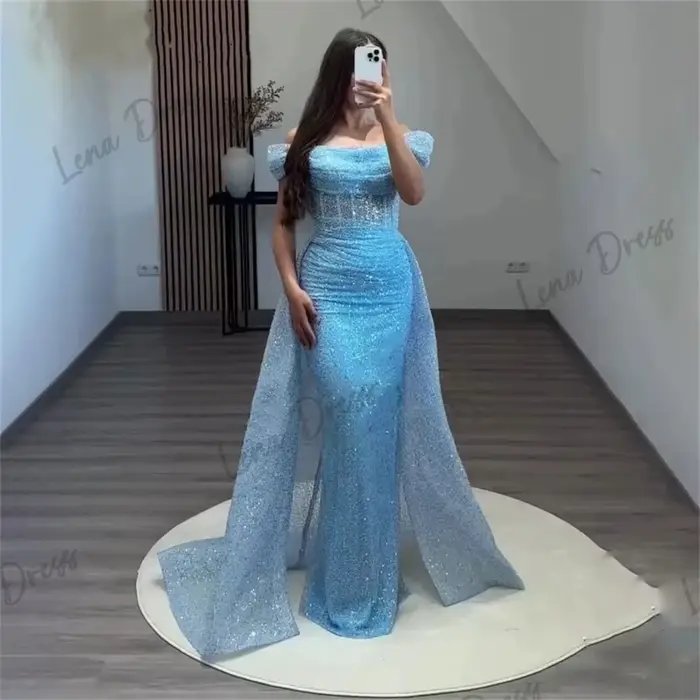 Lena-Robes de soirée à paillettes pour femmes
