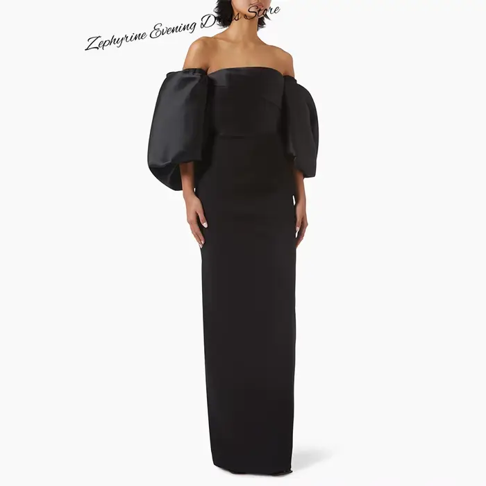 Robe de soirée formelle simple à épaules dénudées