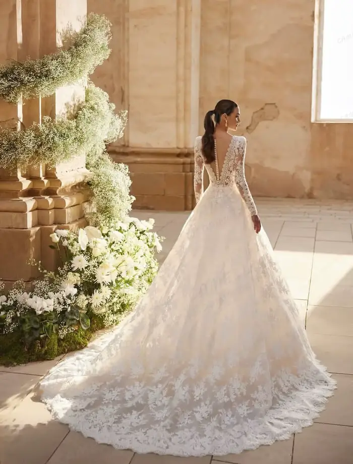 Luxe 2026 Robes De Mariée Une Ligne Femmes Sexy Appliques