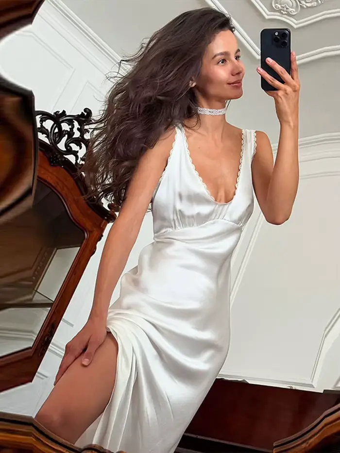 Robe longue en dentelle pour femmes, Sexy, col en v, sans manches, dos nu, drapée, ligne a, été, élégante, nouvelles robes de soirée, 2025