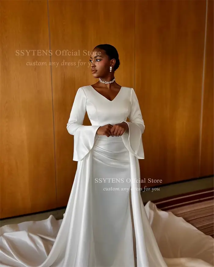 SSYTENS Robes de mariée musulmanes de luxe
