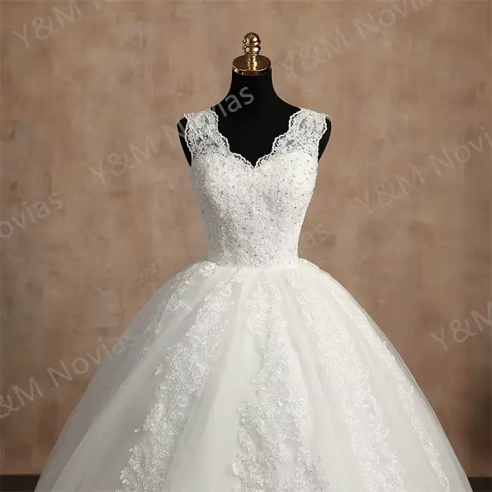 Robe De mariée blanche sans manches
