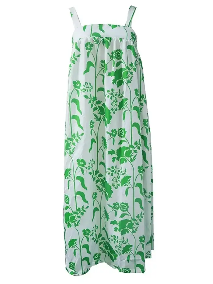 Robe longue imprimée bohème pour femmes