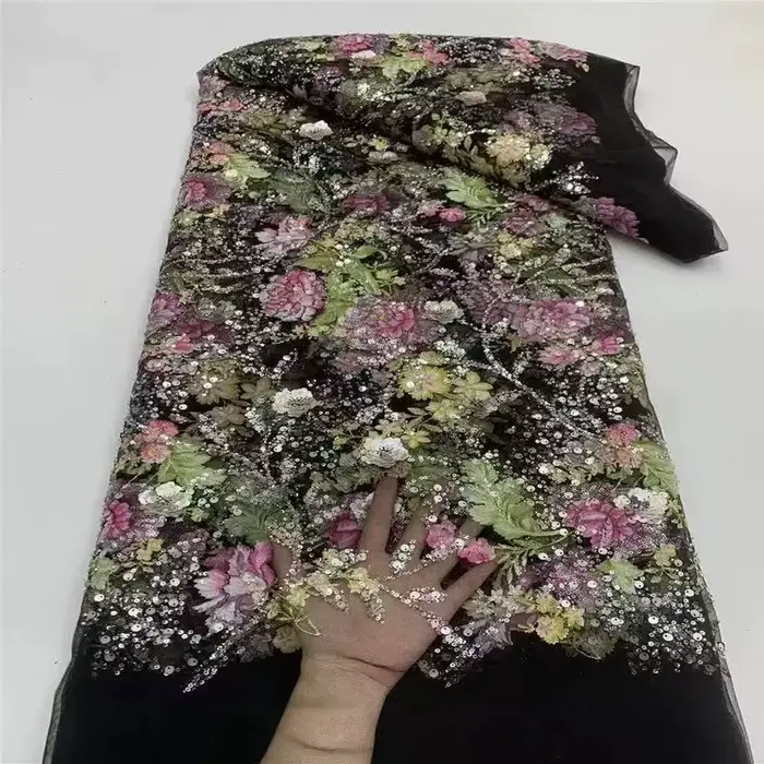 Robes de soirée sirène de luxe en dentelle florale perlée, style Dubaï, pour invitées de mariage, ga