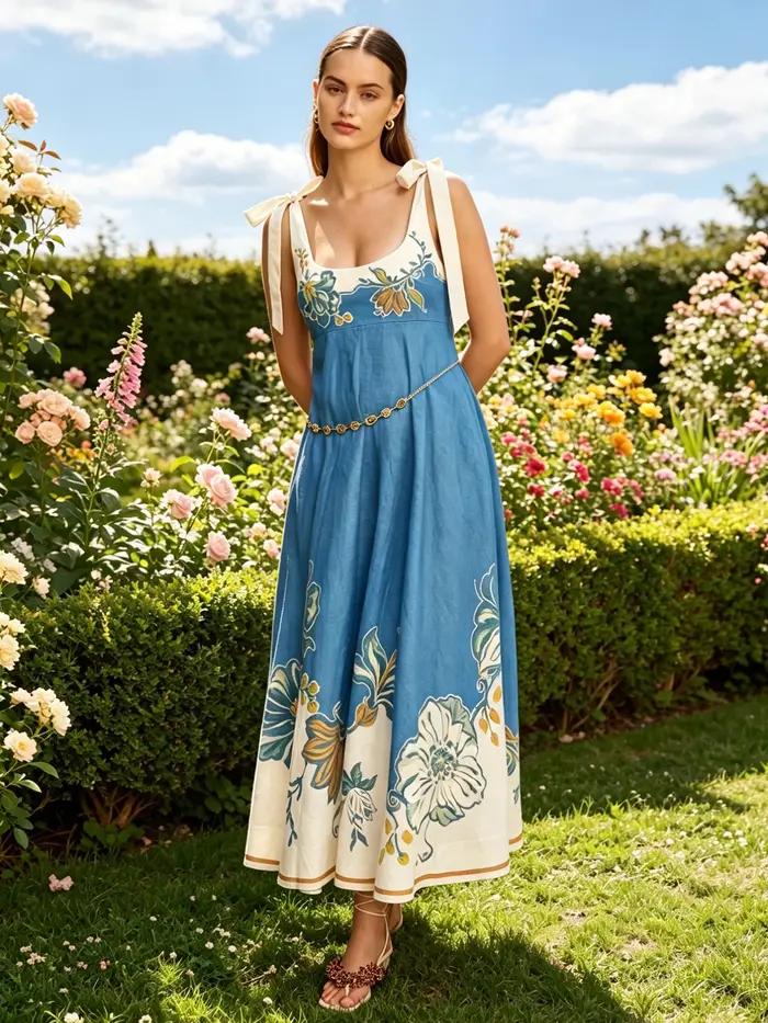 Robe longue d'été élégante pour femme