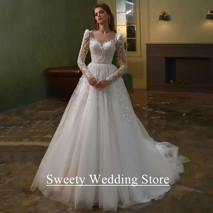 Robe de mariée scintillante pour femmes