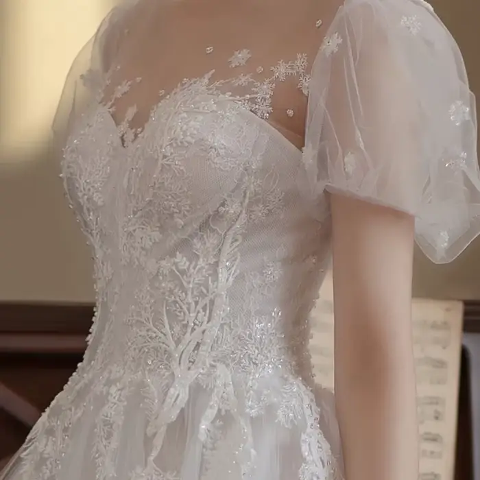 Robe de mariée légère française