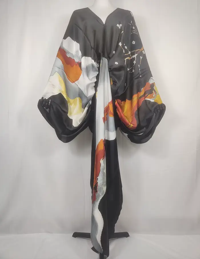 Robe africaine à col en V pour femmes