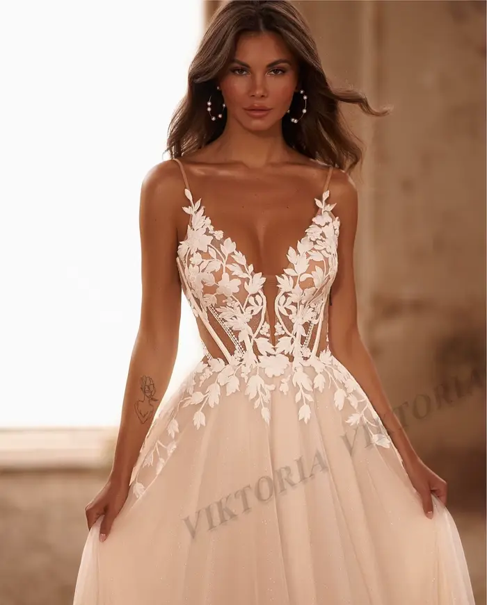 Robes de mariée en tulle personnalisées pour les mariages