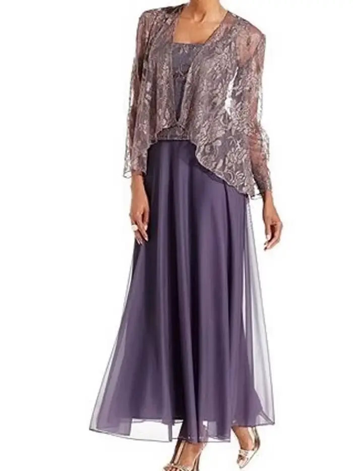 Robe en dentelle µpour mère de la mariée