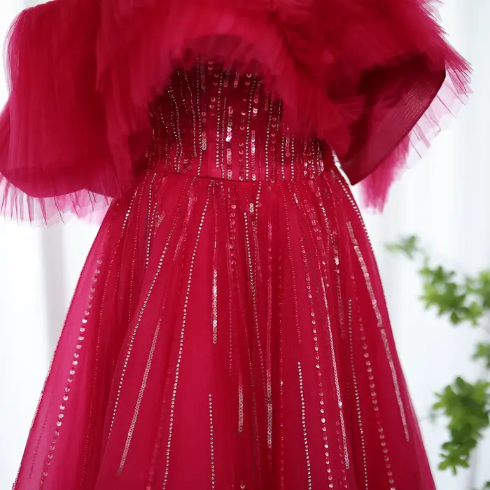 Sharon Said-Robe de Soirée Po Rose Neutre